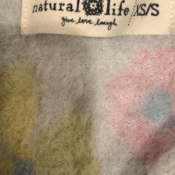 Natural Life Mock Neck Soft Floral Sweater - Picture 5 of 6